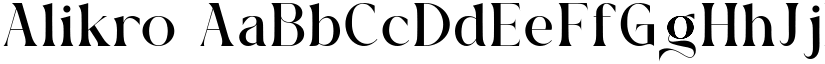 Alikro font download