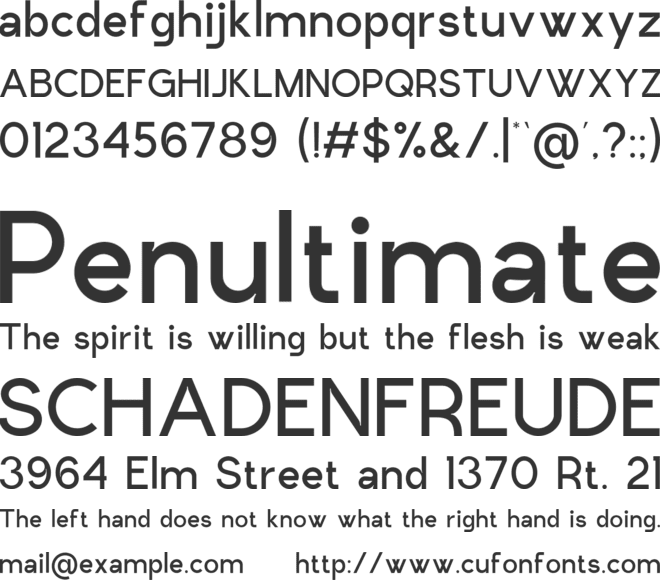 Elsanz font preview