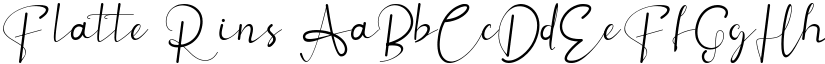 Flatte Rins font