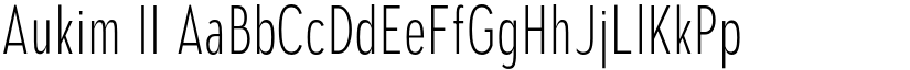 Aukim II font