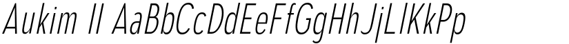 Aukim II font