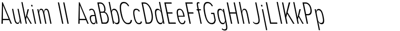 Aukim II font