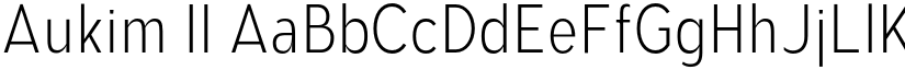 Aukim II font
