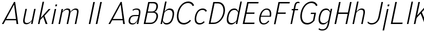 Aukim II font