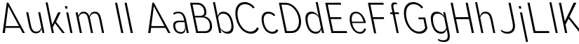 Aukim II font
