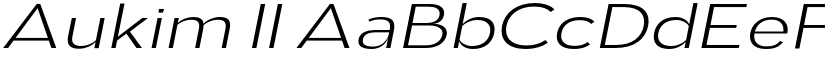 Aukim II font