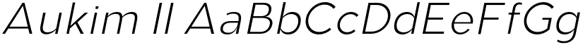 Aukim II font
