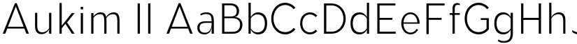 Aukim II font