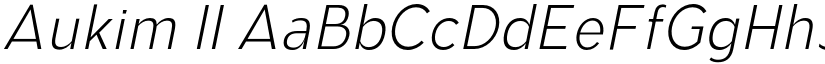 Aukim II font