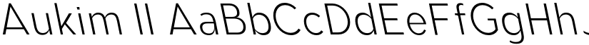 Aukim II font