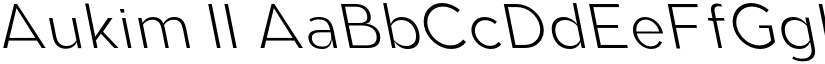 Aukim II font