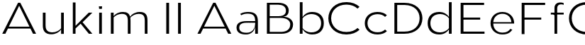 Aukim II font