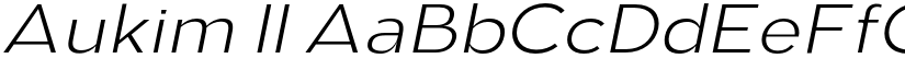 Aukim II font