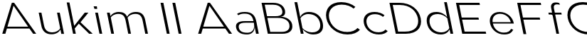 Aukim II font