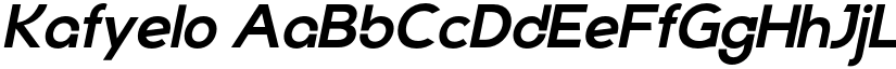 Kafyelo font