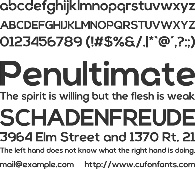 Kafyelo font preview