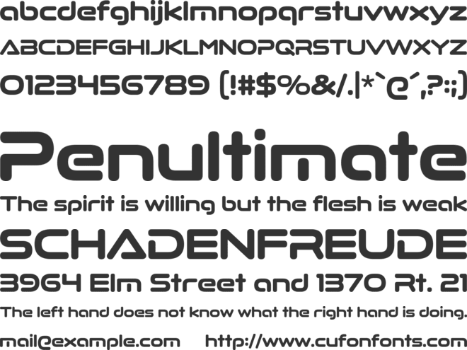 Quadrillion font preview