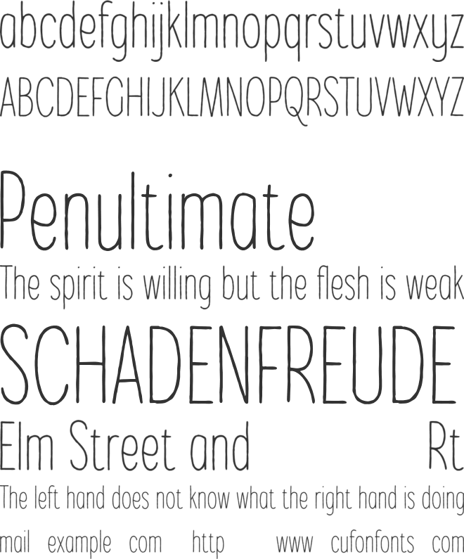 Inklio font preview