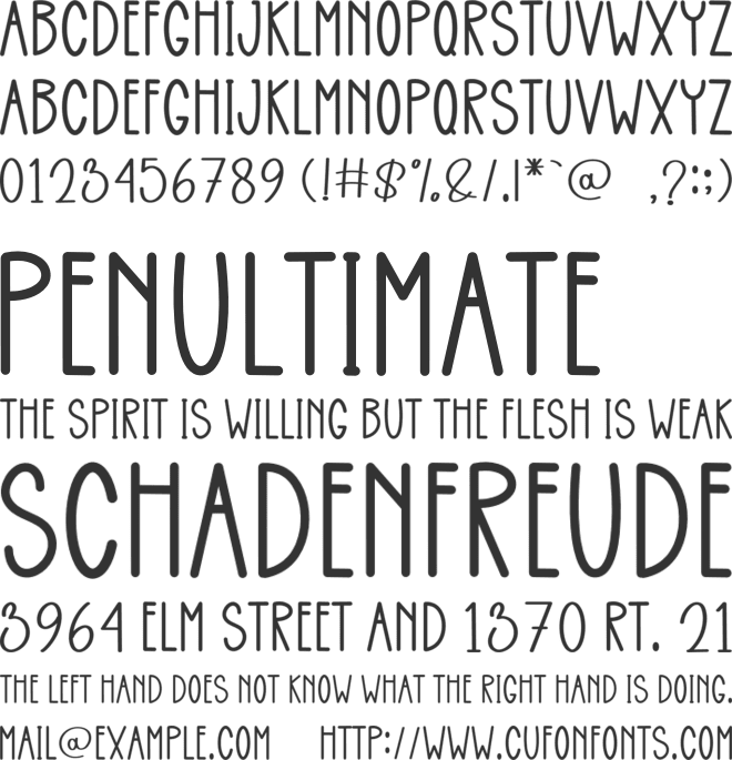 Simple Sometime font preview