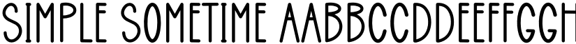 Simple Sometime font download