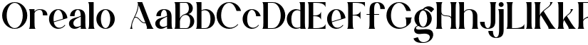 Orealo font