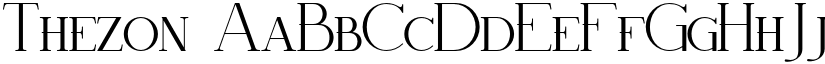 Thezon font