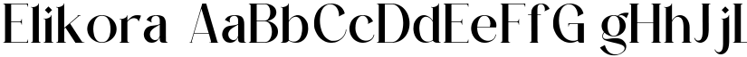 Elikora font download