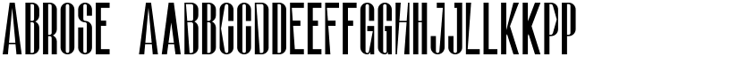 Abrose font