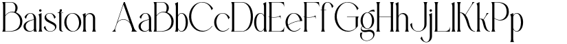 Baiston font download