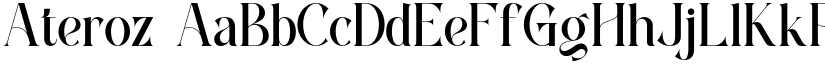 Ateroz font