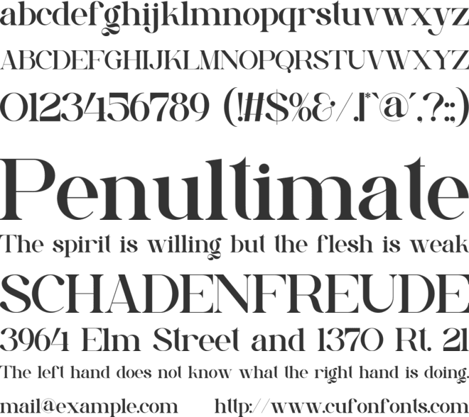 Adollia font preview