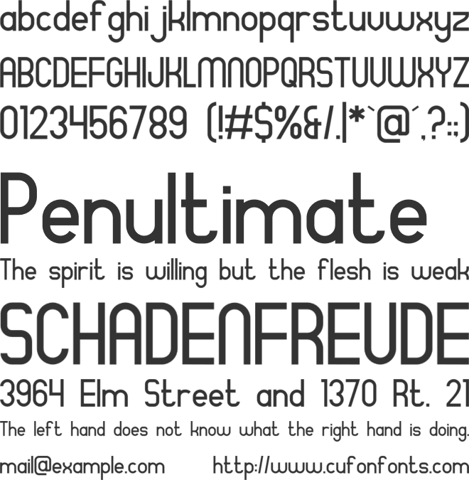 Exolin Porte font preview