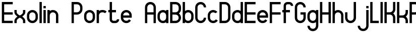 Exolin Porte font download
