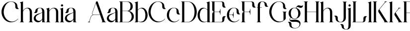 Chania font