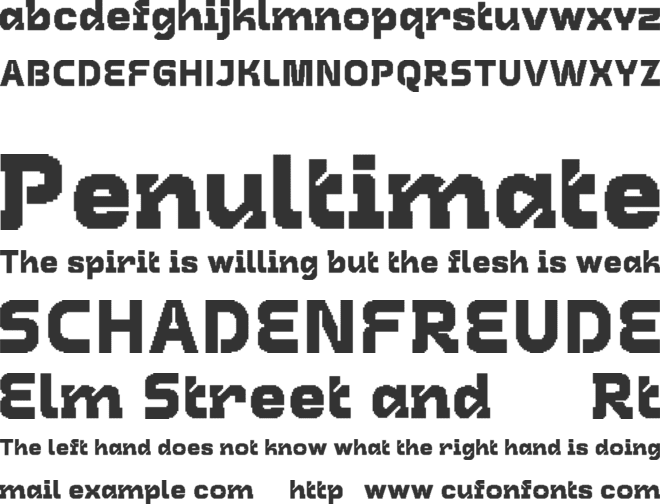 Rasteron font preview