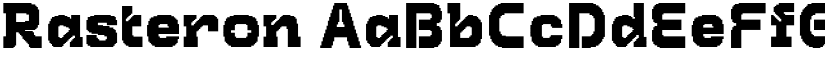 Rasteron font