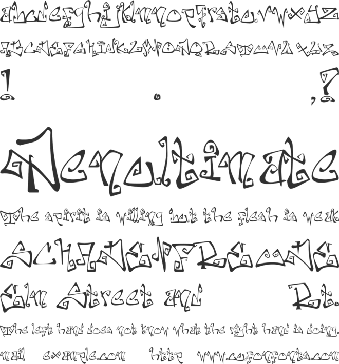Farewell Eternity font preview