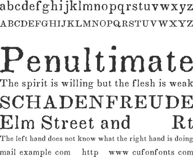 Southern Literary Mess font preview