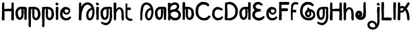 Happie Night font
