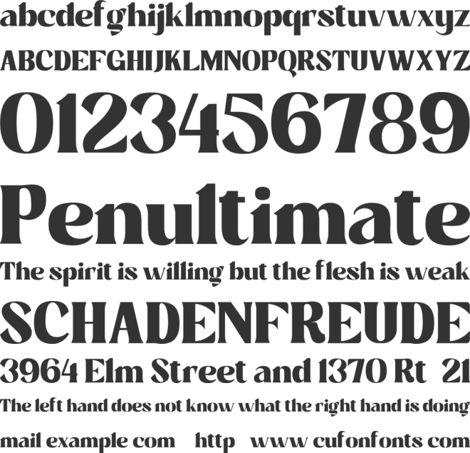 Estrada font preview