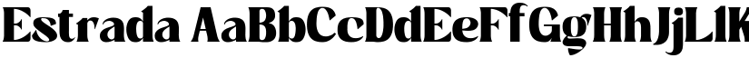 Estrada font