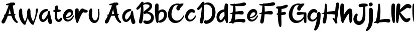 Awateru font download