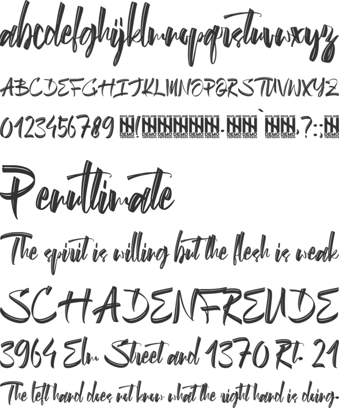 Sorastina font preview