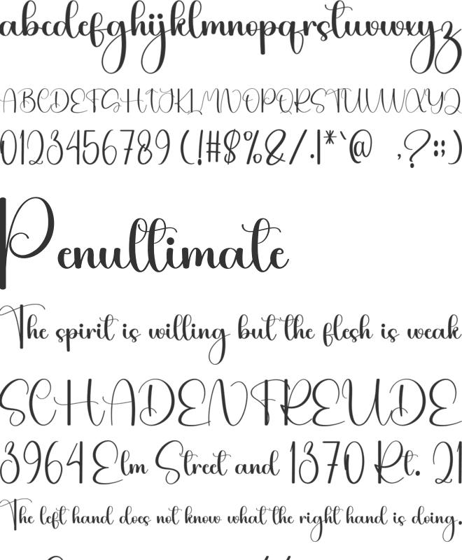 Daddy Graduation font preview