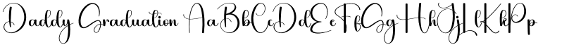 Daddy Graduation font