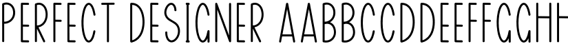 Perfect Designer font