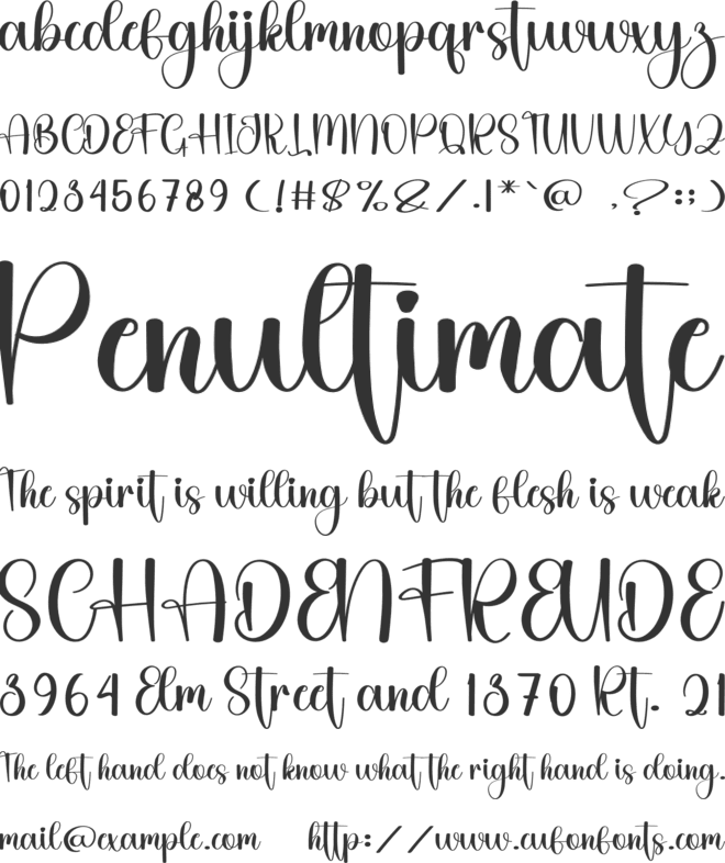 Soulmate Handwriting font preview