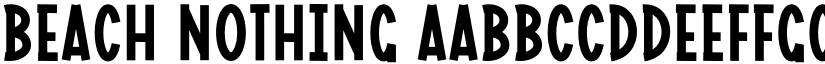 Beach Nothing font download