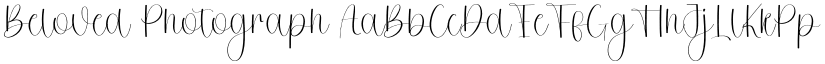 Beloved Photograph font