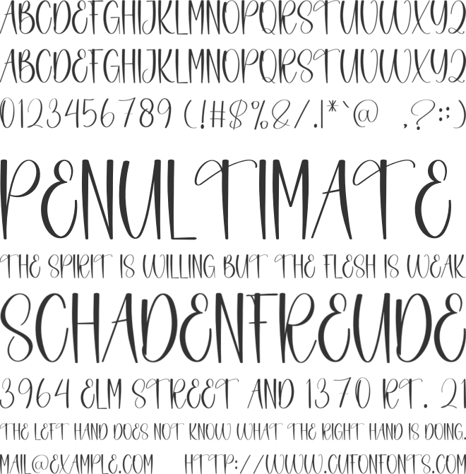 Charming Alphabet font preview